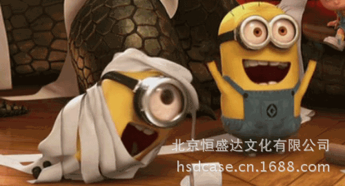 despicableme 神偷奶爸 苹果4g 5g手机套 立体小黄人硅胶壳