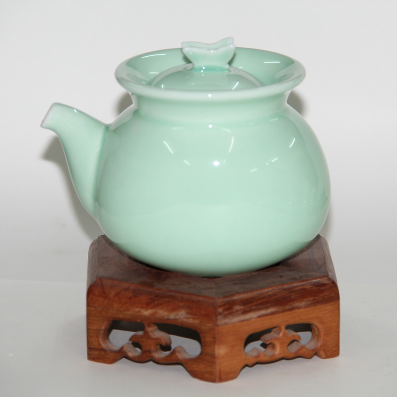 销售 量大从优精致小清新活瓷绿青茶具 陶瓷茶具套装