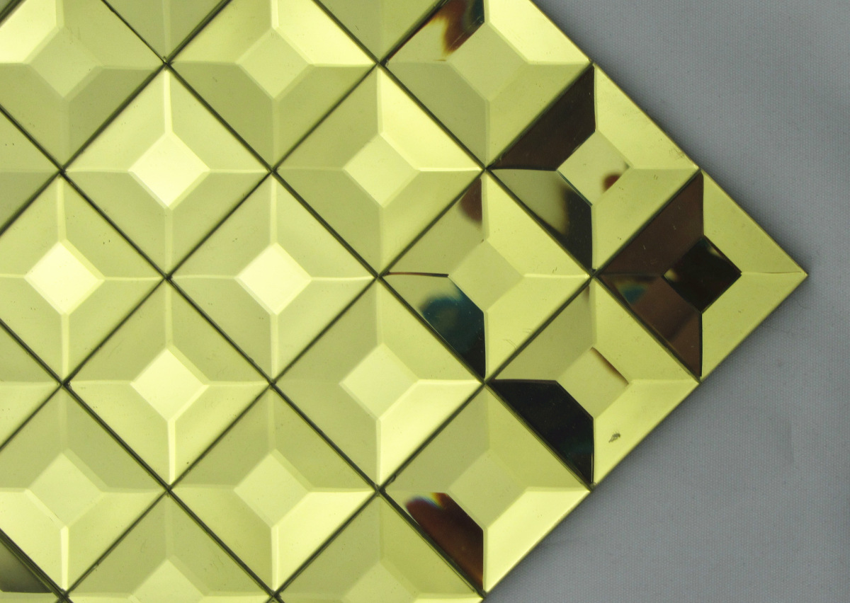 佛山玻璃马赛克 磨边镜 金镜 镜面马赛克 背景墙 厂家直销 批发