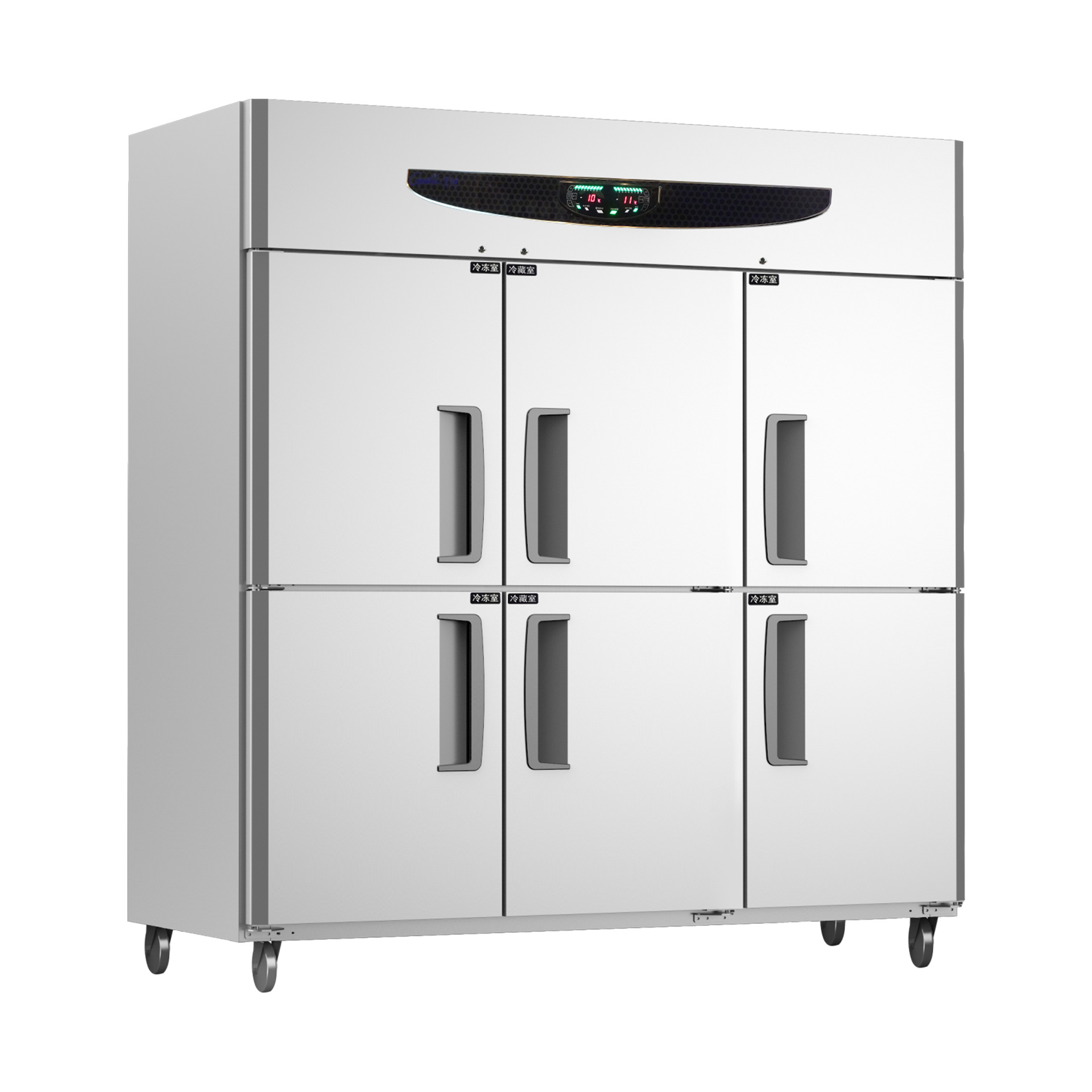 供应不锈钢六门冰柜,冷藏工作台