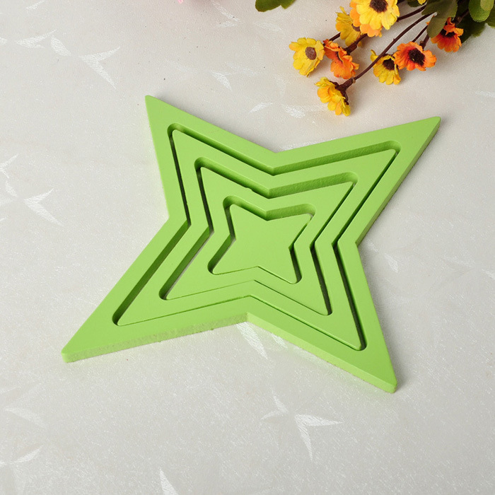 批发供应四角星立体墙贴 墙式 .