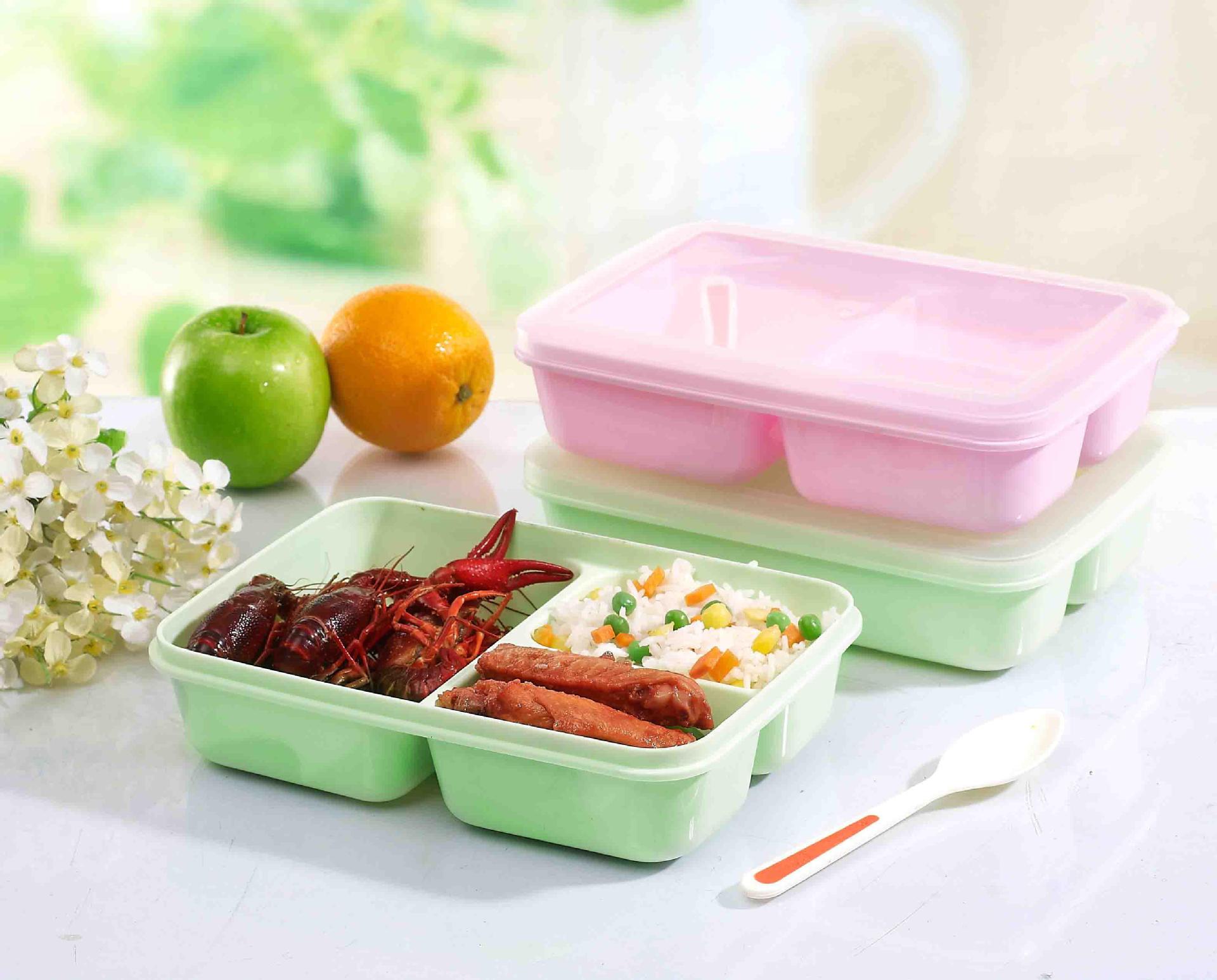 分隔餐盒 五格餐盒 厂家专业生产 款式多多_保鲜盒,饭盒_列表网