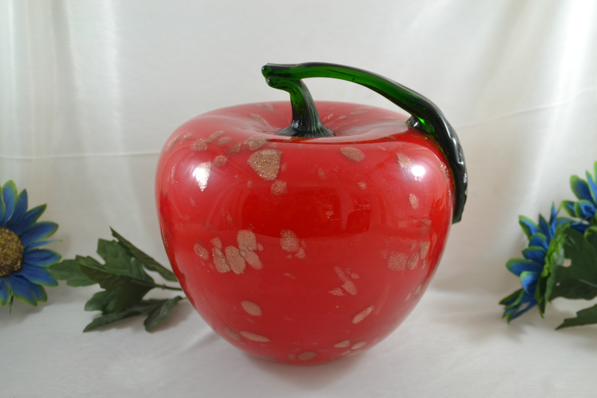 厂家定做 精品琉璃水晶工艺品苹果创意家居摆件生日礼物送朋友