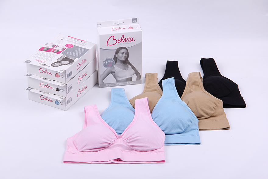 贝薇雅无痕内衣零束缚正品 诺瓦纳无钢圈瑜伽运动背心式双层文胸