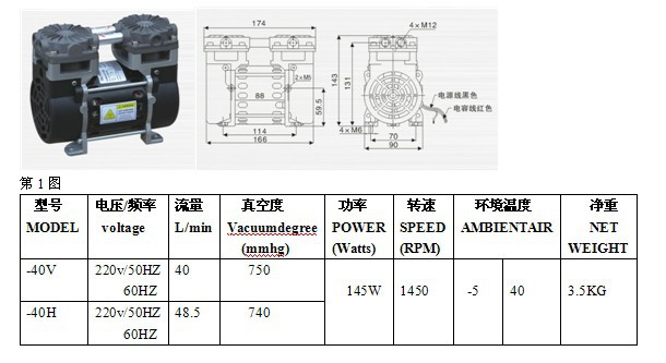 jp40v無油活塞式真空泵真空機氣泵