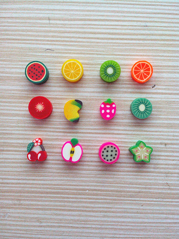 软陶水果条软陶切片diy饰品配件