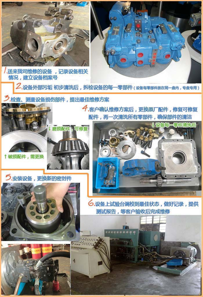 力士乐wsl90d-20拖式混凝土泵车液压油泵维修