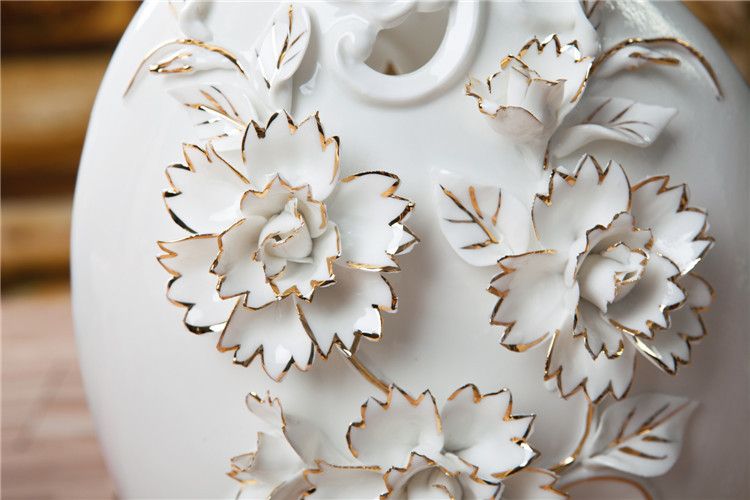 高档骨瓷客厅摆件陶瓷工艺品 家居装饰品摆设 潮州厂家批发