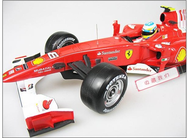 风火轮1:18合金法拉利f10赛车模型f1赛车 2011赛季阿隆索 8号