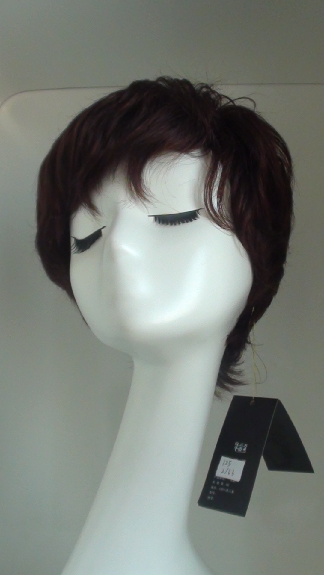 许昌假发厂家混批女款短直发 真人发妈妈发 舒适透气中老年款批发