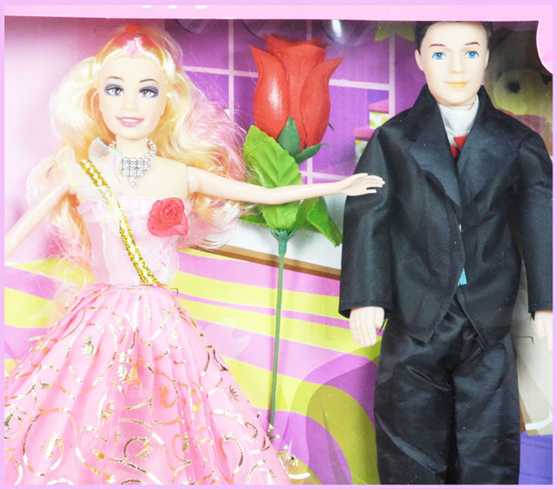 小额批发芭比全家福娃娃王子和公主礼盒,sld-068