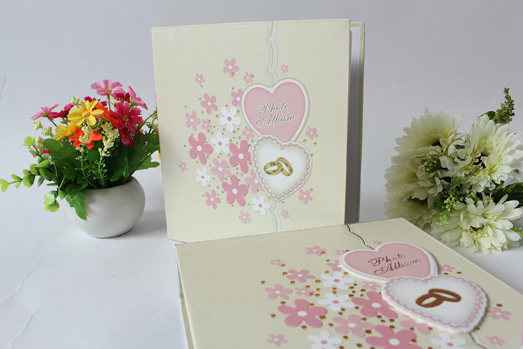 创意礼物 立体心形图案相册 插页式 相册 影集 厂家直销相册