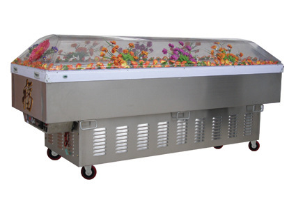 最新豪华型水晶棺冰棺冷冻棺