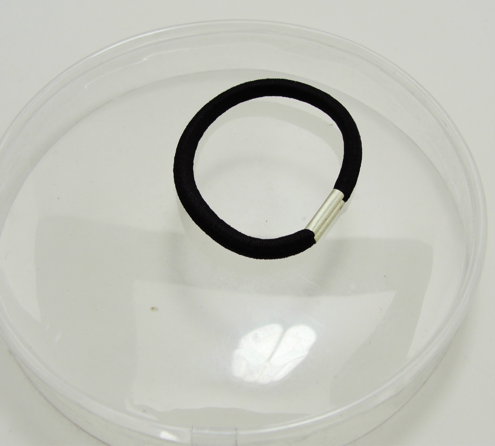 特价高品质盒装直径0.4cm黑色皮筋发圈饰品