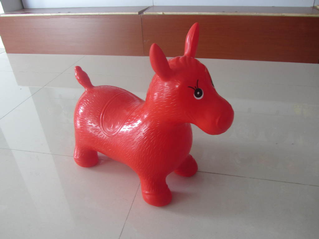 供应儿童玩具 充气马 塑料动物玩具