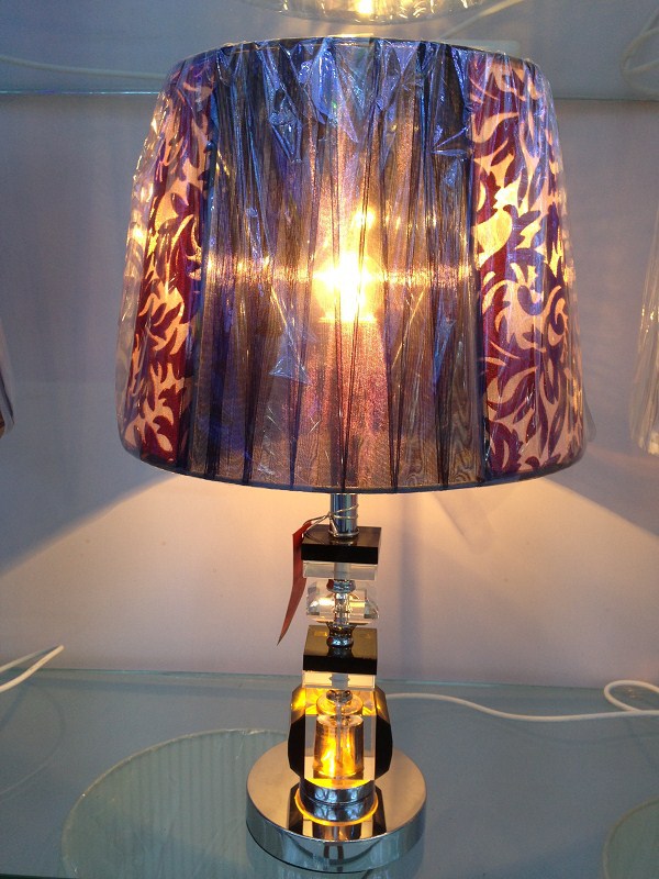 led台灯水晶台灯床头台灯卧室台灯简约现代简约