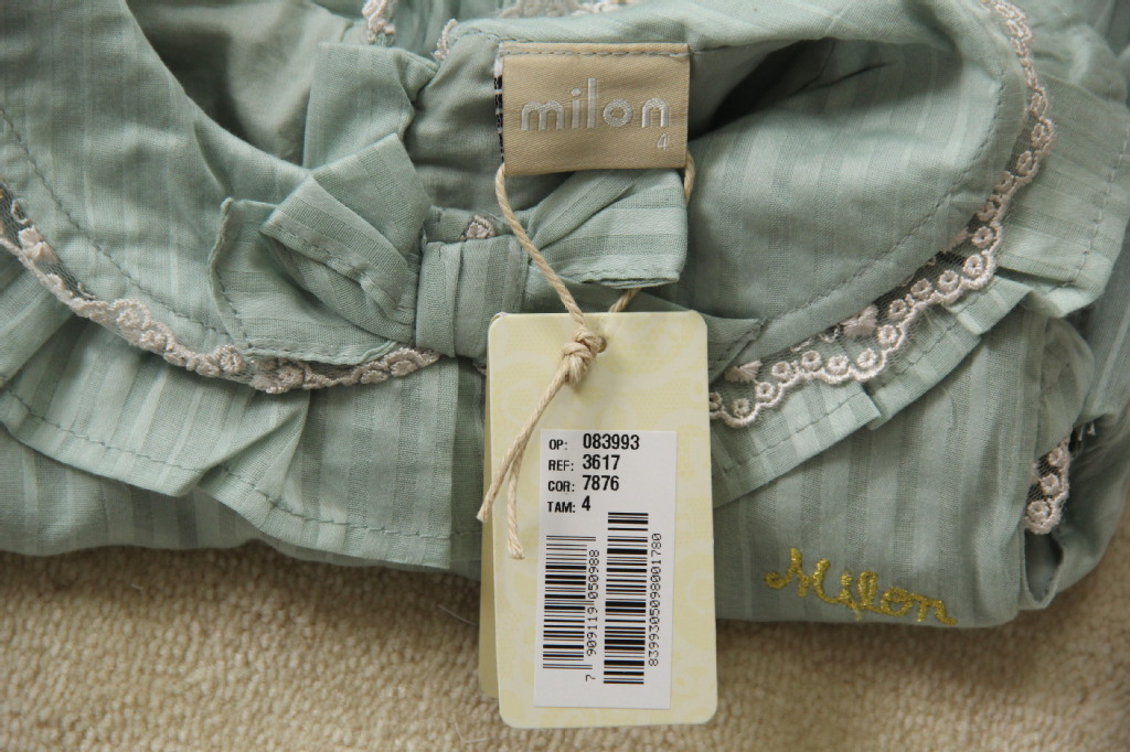 milon品牌 女童好品质纯棉内衬 蕾丝连衣裙公主裙 原单