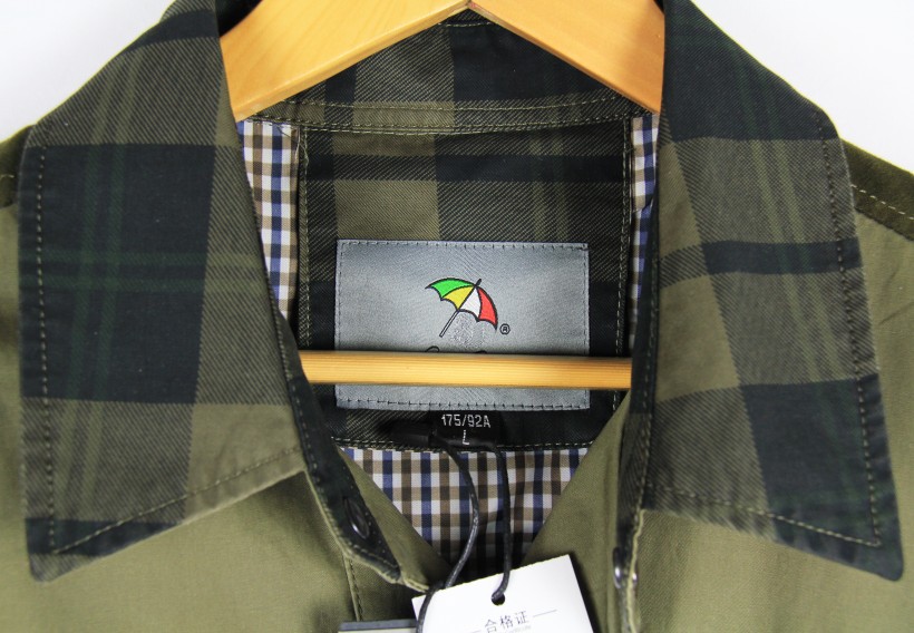 美国花雨伞世界男装精品专柜男士新款商务休闲长袖时尚夹克批