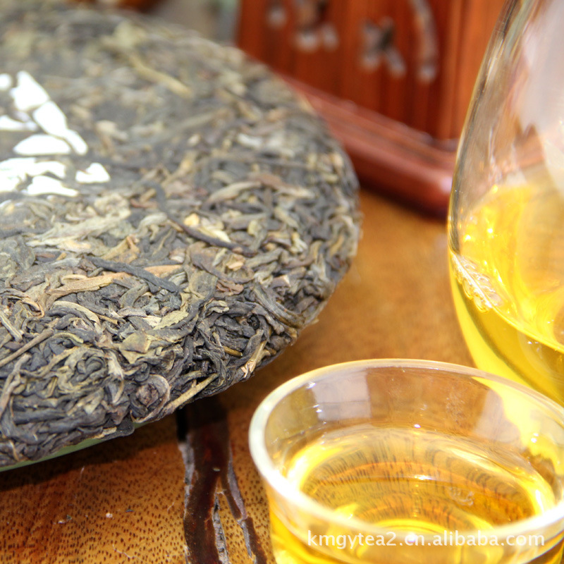 云南大栗树青饼 七子饼生茶 开明古韵 优