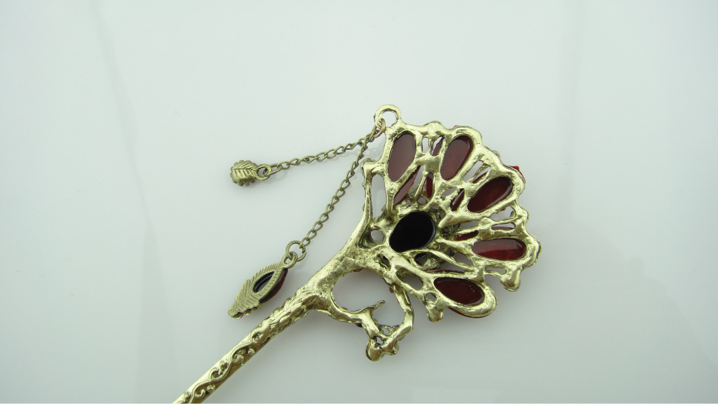 牛角夹仿古头饰 古青铜发夹】价格,批发,供应商厂家 - 福耀民族饰品