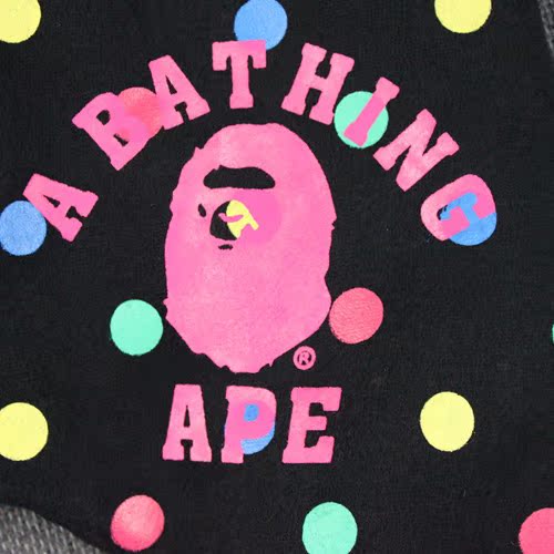 2013冬款 bape milo彩色波点加厚抓绒哈伦裤 童裤 两色入