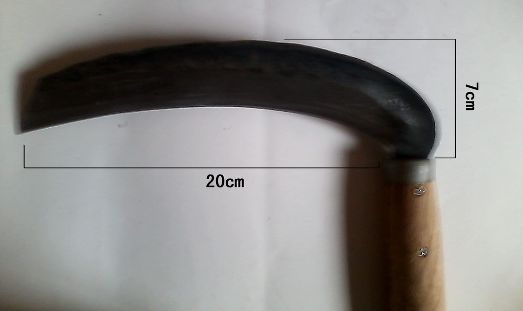 [纯手工]农用工具 手工镰刀 宽扇镰刀 带柄