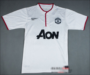 12-13赛季曼联客场 白色球衣足球服运动队服套装现货