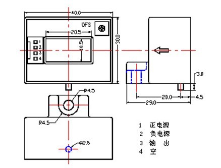 电流传感器引脚图图片