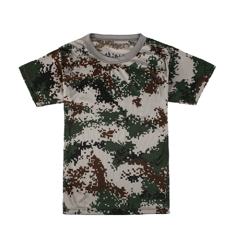 迷彩t恤 网眼t恤 迷彩半袖 迷彩背心 军训短袖 灰数码迷彩
