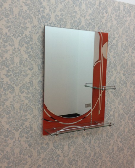 【玺沐卫浴】卫生间装饰镜双层隔板镜烤漆镜子厂家直销