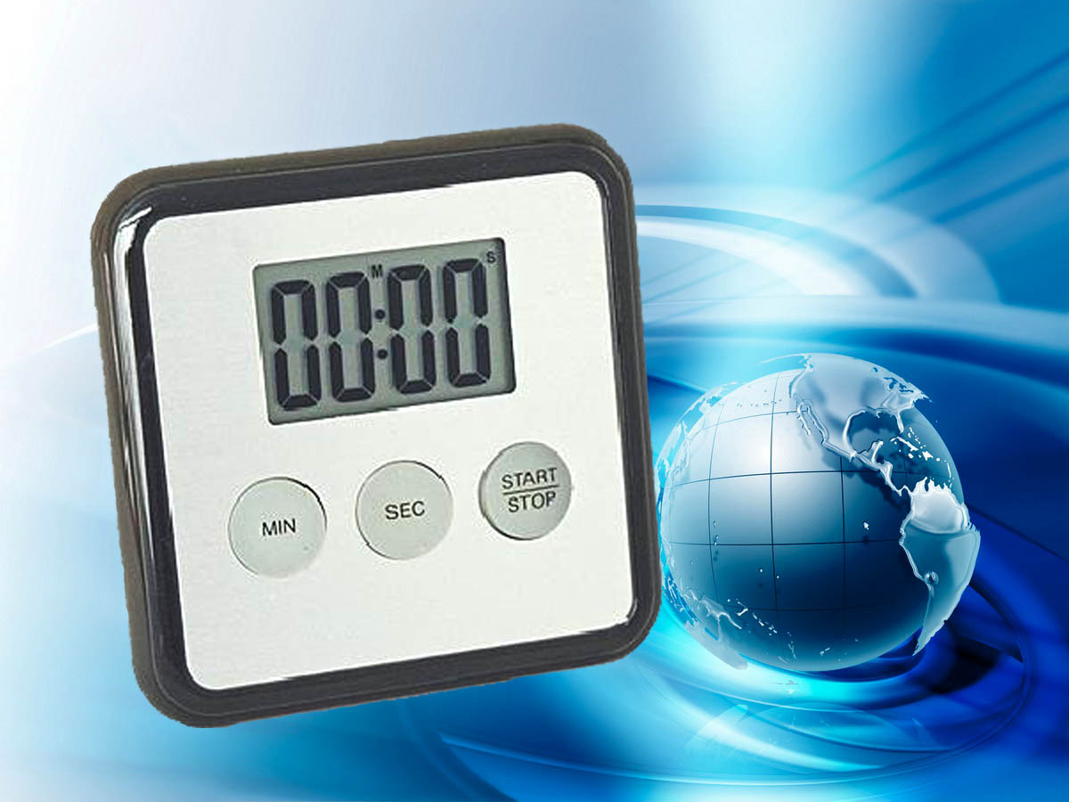 促销厨房倒计时 冰箱计时器 方形 磁铁定时器带支撑架潮