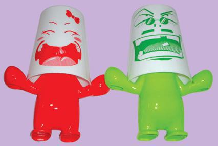 2014年新款定制厂家直销小额批发爱情大力士牙刷架18.5*15