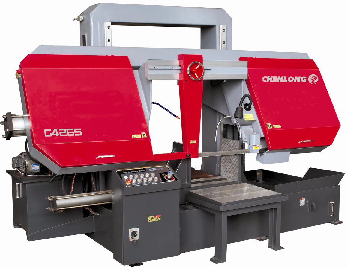 全国热销锯床晨龙集团双柱龙门卧式金属带锯床g4265