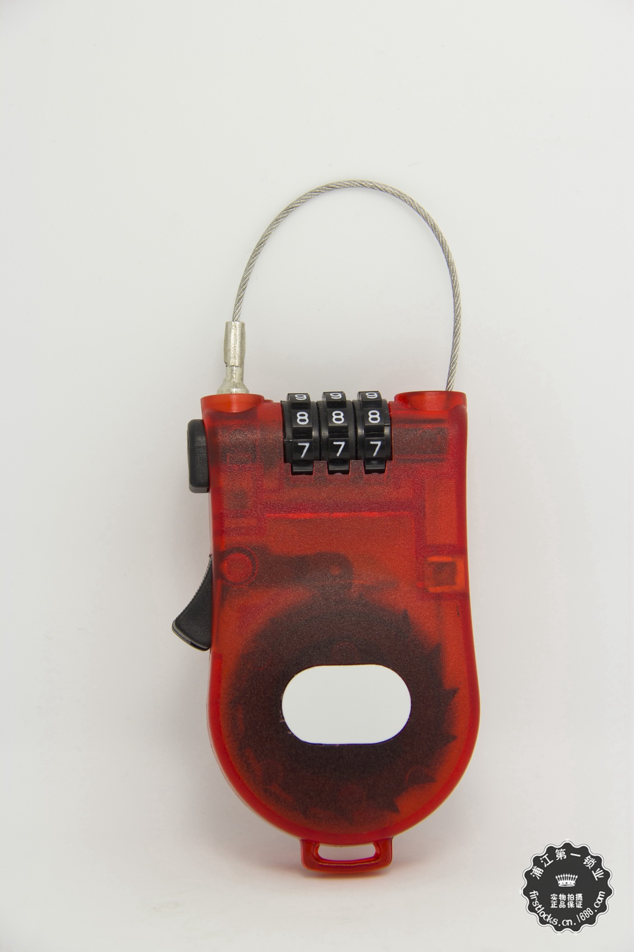 【浦江第一锁业】如意钢丝绳箱包密码锁 金属数字小密码锁