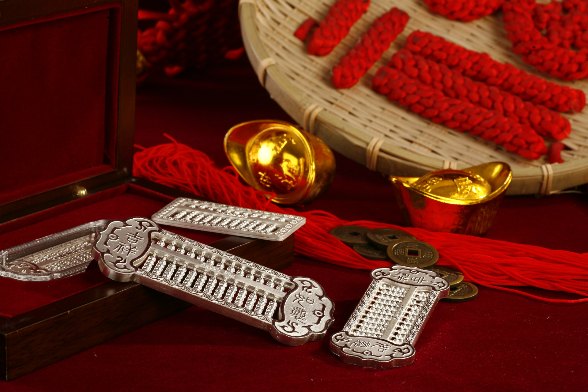 999纯银礼品 如意算盘 马年礼品 教师节礼品 贵金属纪念品摆件