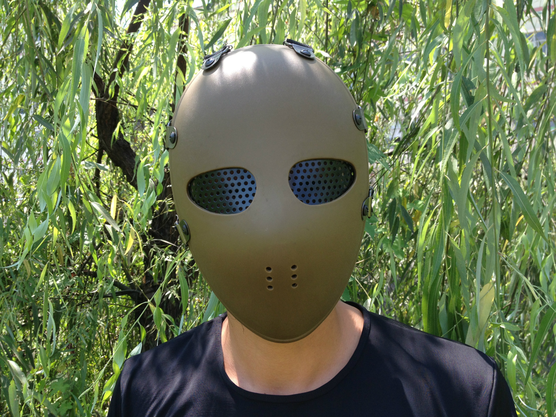 军迷野战装备第二代cs防冲防护防冲面具全脸面罩恐怖面具