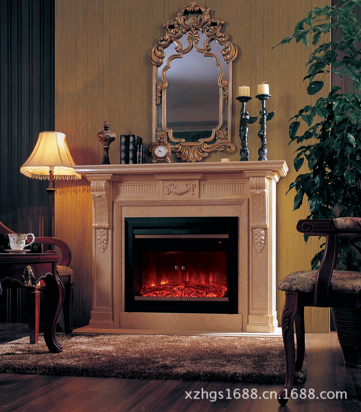 电壁炉费尤瑞拉iii/3d仿真火焰/取暖/安全实用/9007-ws00009