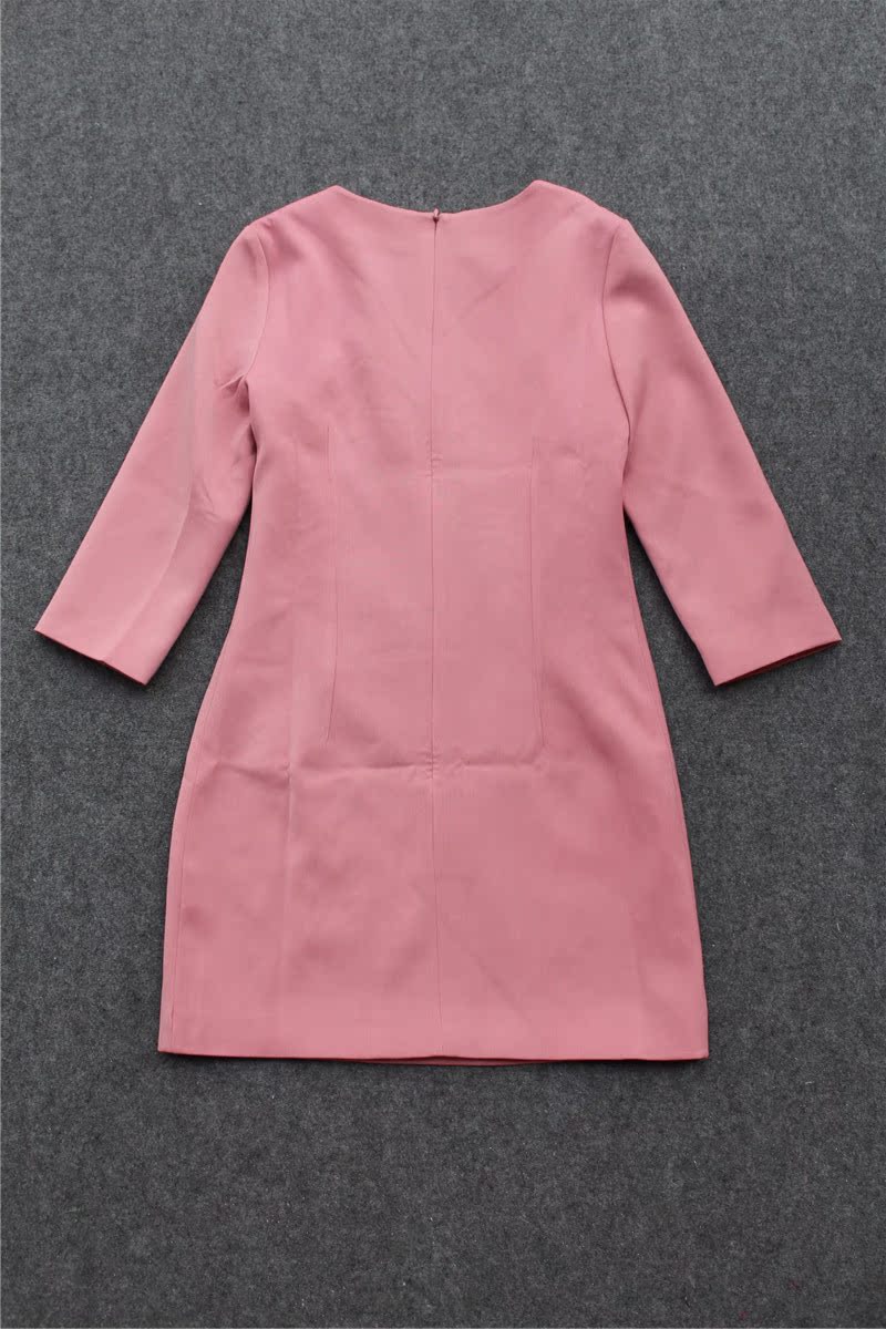 外贸服装欧美女装店原单尾货批发代发欧洲站 新款涤棉绣花连衣裙图片