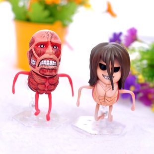 公仔,玩偶,娃娃-进击的巨人手办可动公仔尤弥尔巨人模型60米巨人摆件