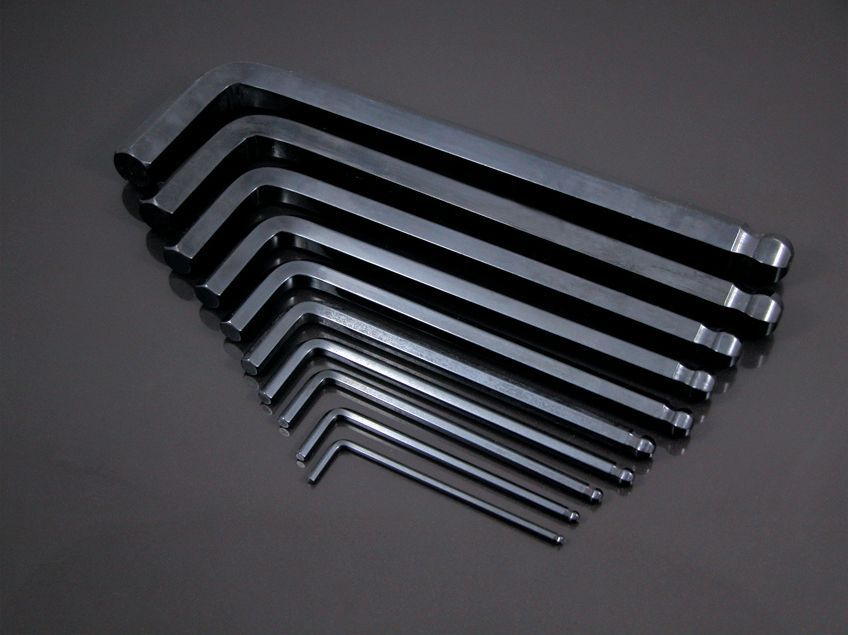 日本福冈进口合金钢精工日式发黑单只内六角扳手高品质内六角扳手