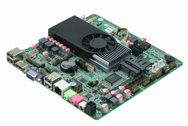 迷你小板 工控主板 赛扬1037u 直流 6com 高清一体 自助终端主板
