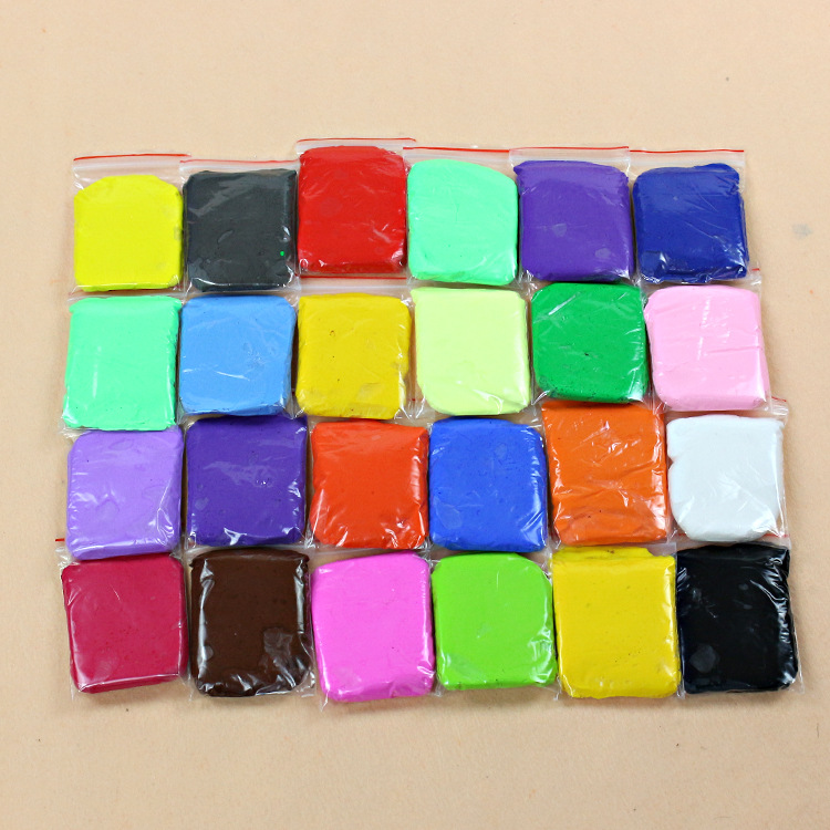 24色超轻粘土彩泥 橡皮泥无毒正品创意泥玩具送工具 每色20g