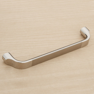 柜子拉手现代简约抽屉厨柜衣柜五金小拉手加长家具门把手128孔距