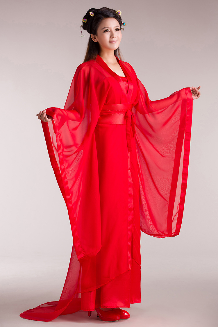 成人古装影楼服装唐装汉服女侠表演服聊斋 狐妖 狐仙七仙女服装