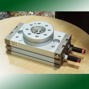 供应旋转台型气动摆台气缸msqb20r带液压缓冲器