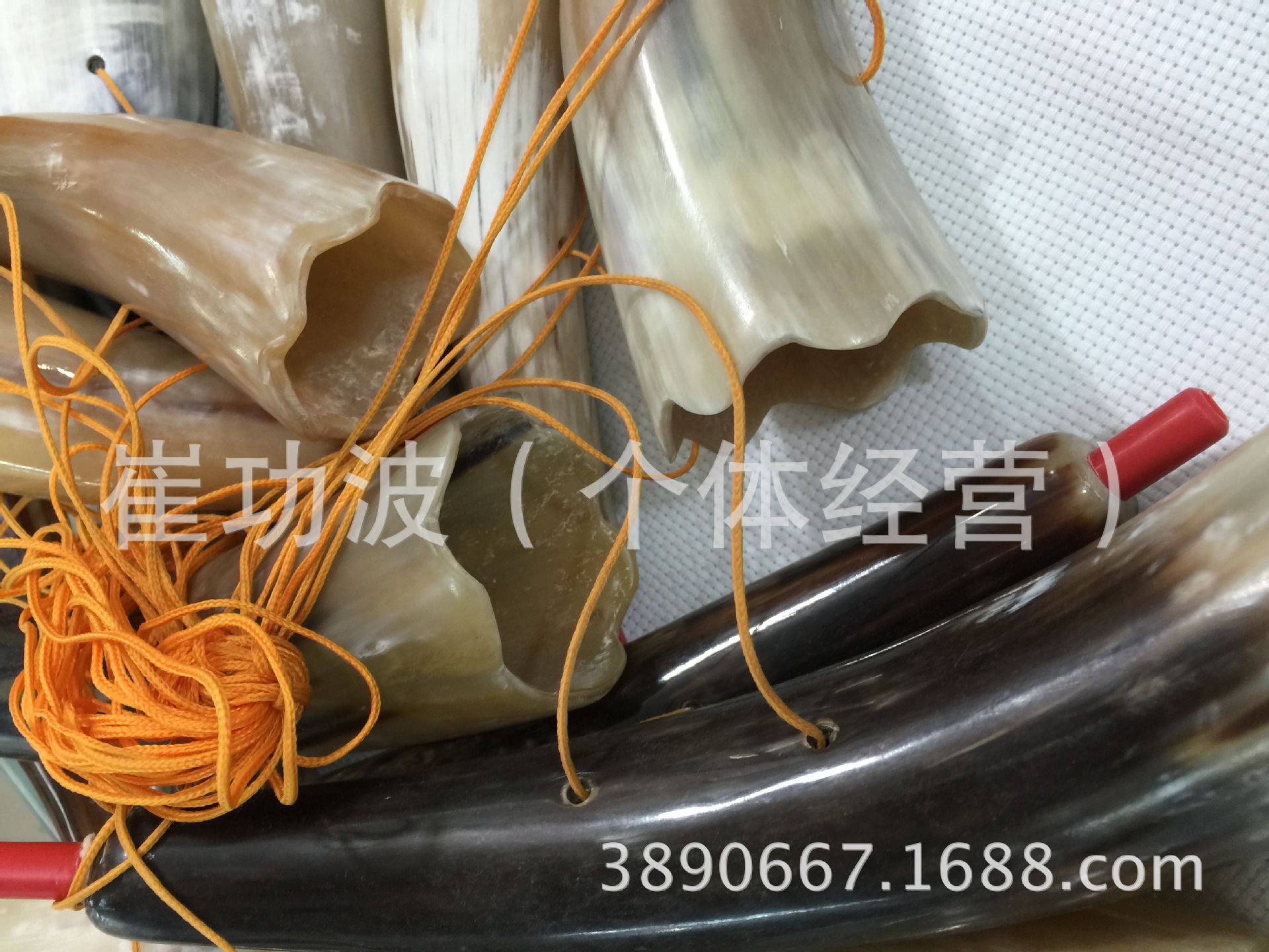 厂家直销纯天然牛角军号25公分大号军号做工精致小孩玩具