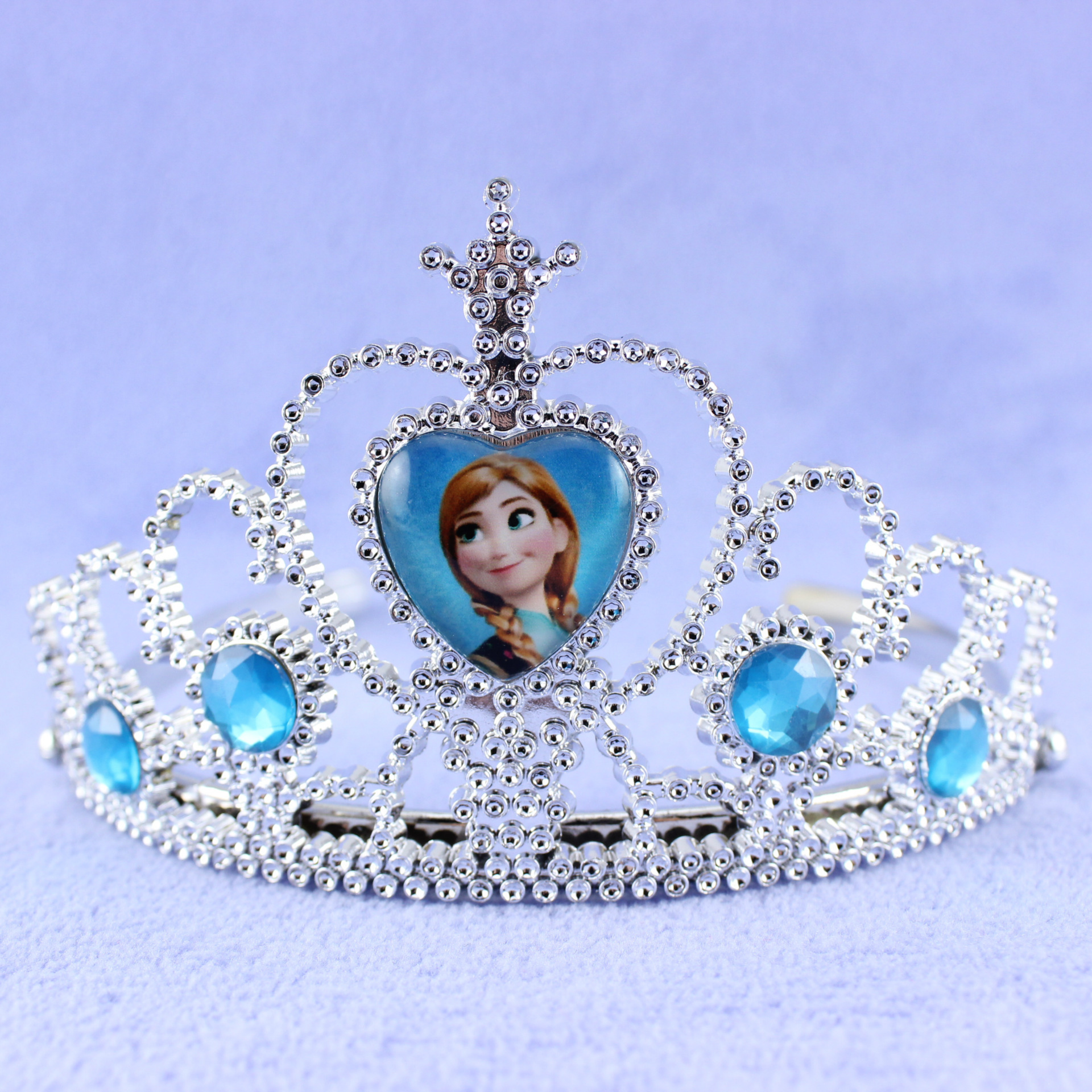 儿童塑料皇冠 冰雪奇缘皇冠 儿童头饰 生日节日 anna right