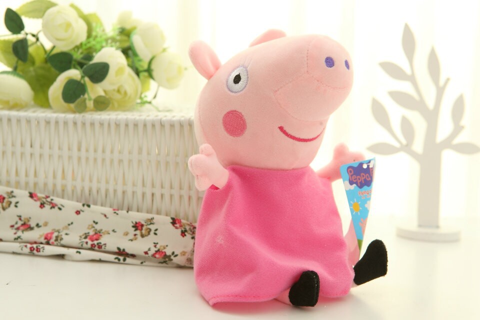 peppa pig毛绒玩具佩佩猪乔治粉红猪小妹爸爸妈妈一家娃娃公仔