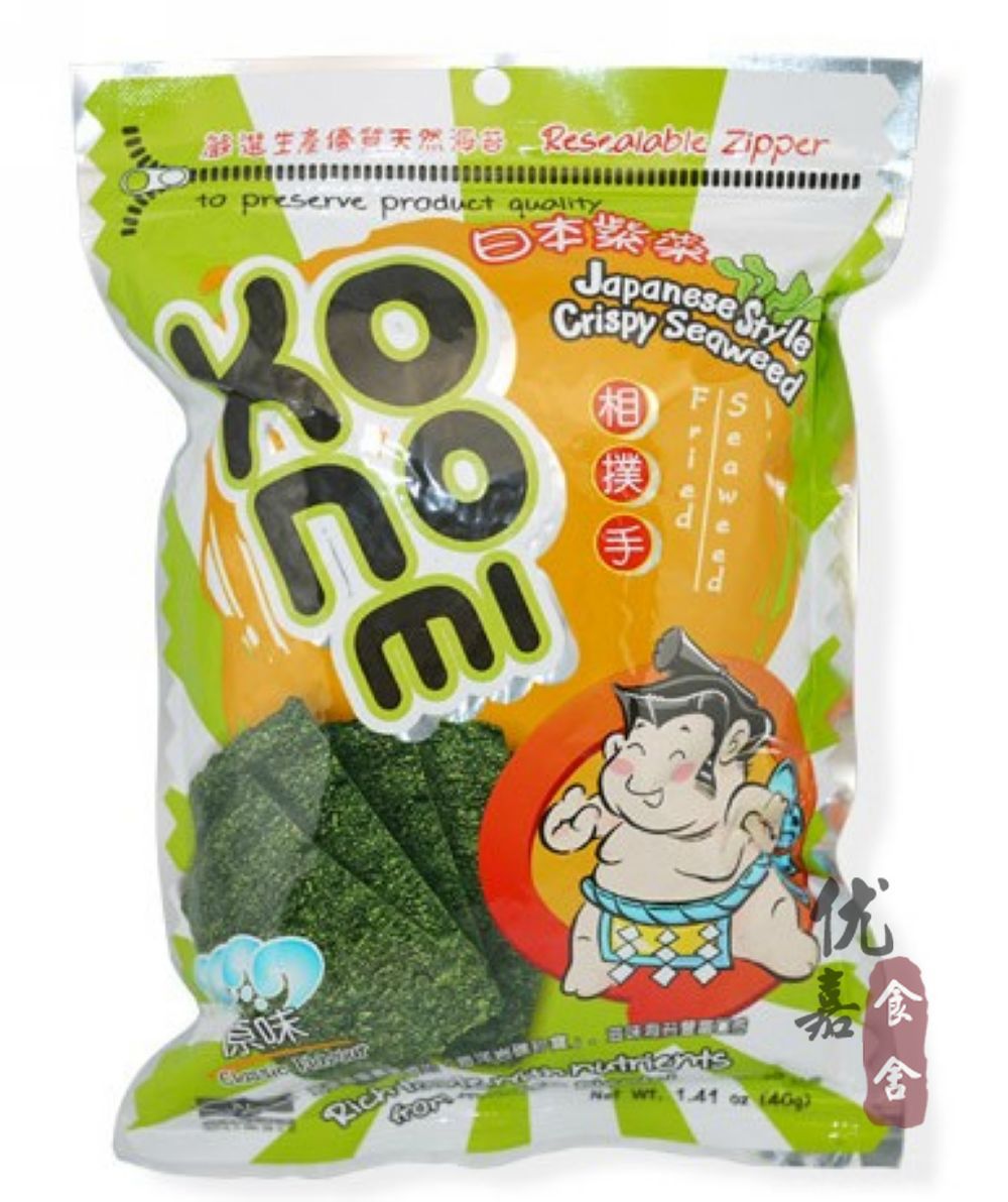 进口休闲食品批发泰国原装进口 相扑手海苔(原味)48g*24包