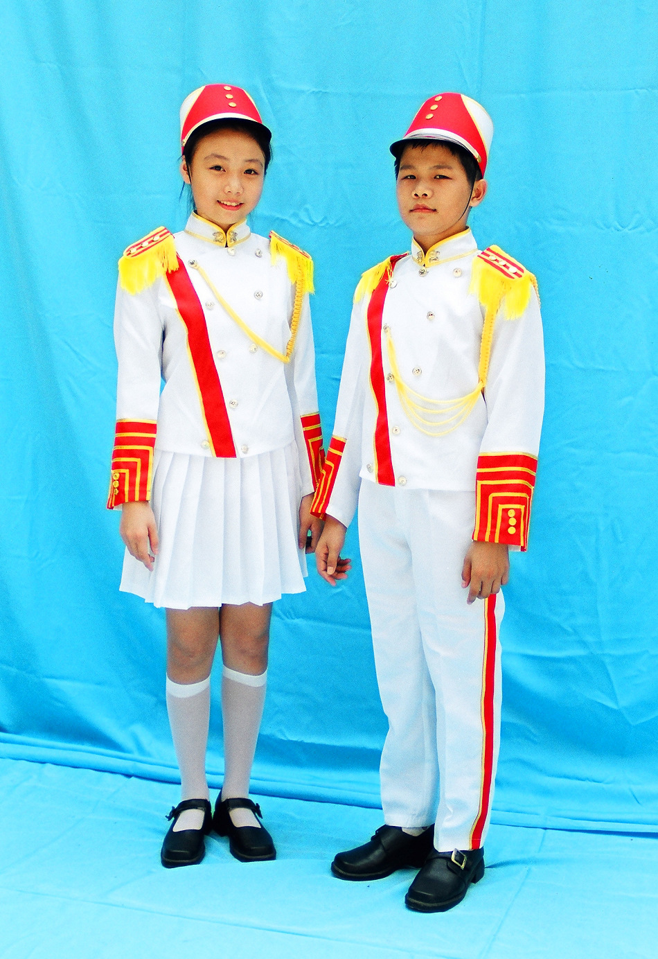 学校军乐队服定制 青少年军乐服 少年仪仗队服装 厂家定制
